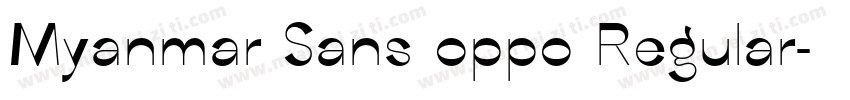 Myanmar Sans oppo Regular字体转换